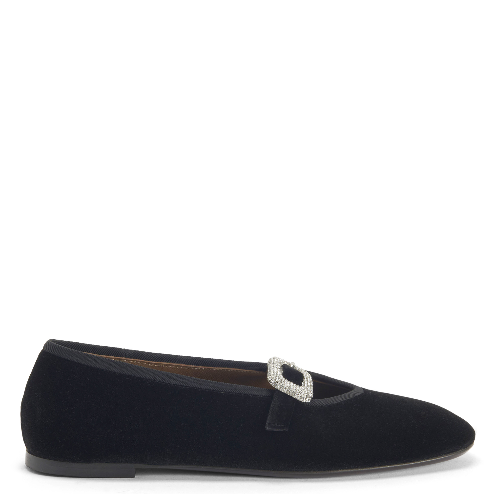 Giuseppe Zanotti Georgia Buckle Ballerina Shoes In Black