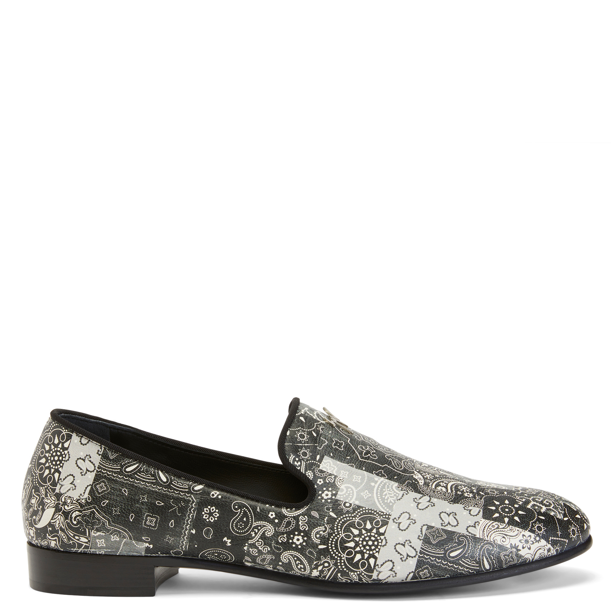Giuseppe Zanotti Gipsy Lewis Bandana-print Loafers In Black
