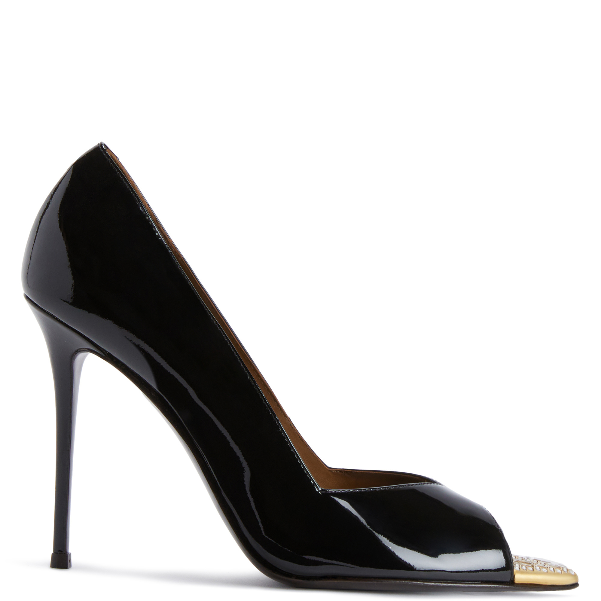 Giuseppe Zanotti Intriigo Crystal Open-toe 105 In Black