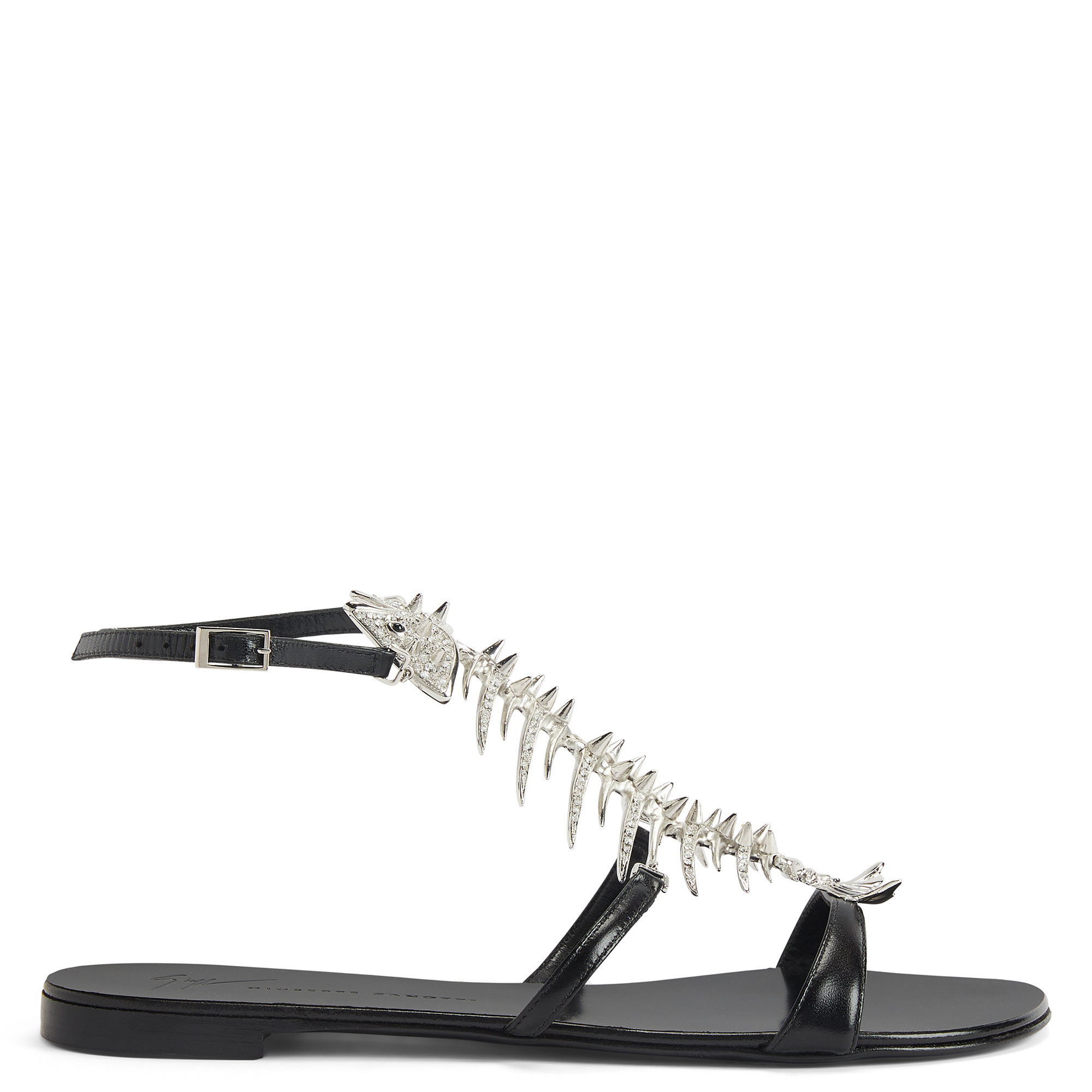 Giuseppe Zanotti SLIM2.0 FLAT Women's Sandals Black