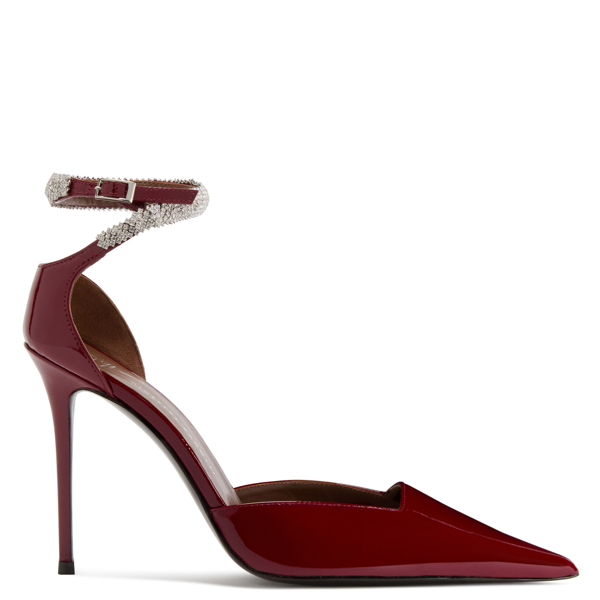 Giuseppe Zanotti 105mm Elenie Crystal-embellished Pumps In Burgundy