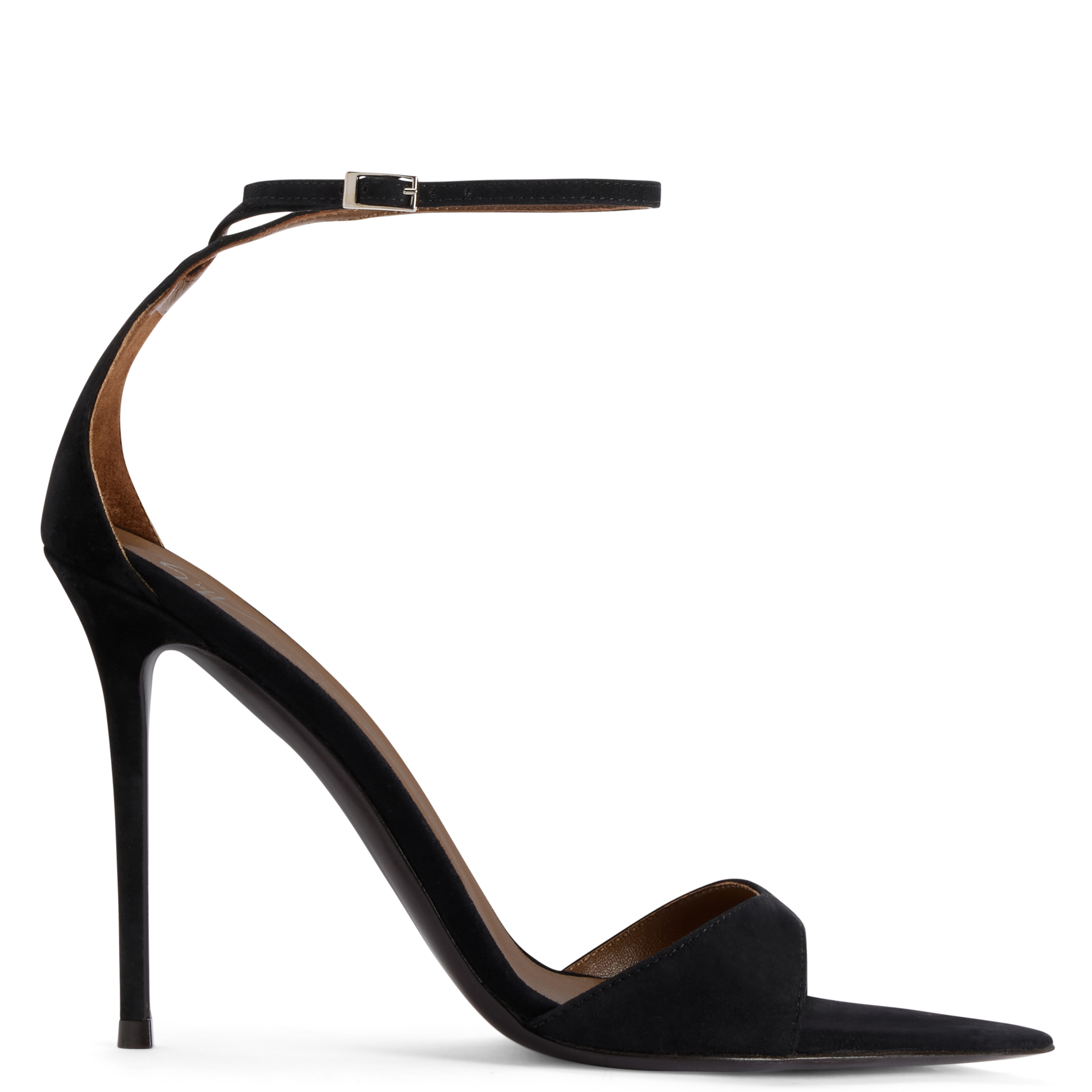 Giuseppe Zanotti Intriigo Strap 105 Sandals In Black Leather In Black