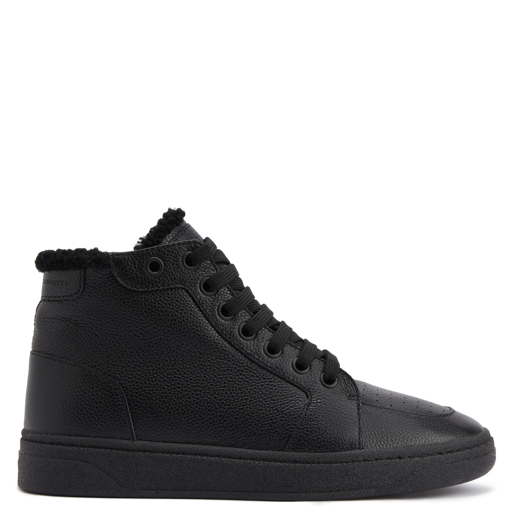 Giuseppe Zanotti Gz94 High-top Shearling Sneakers In Black