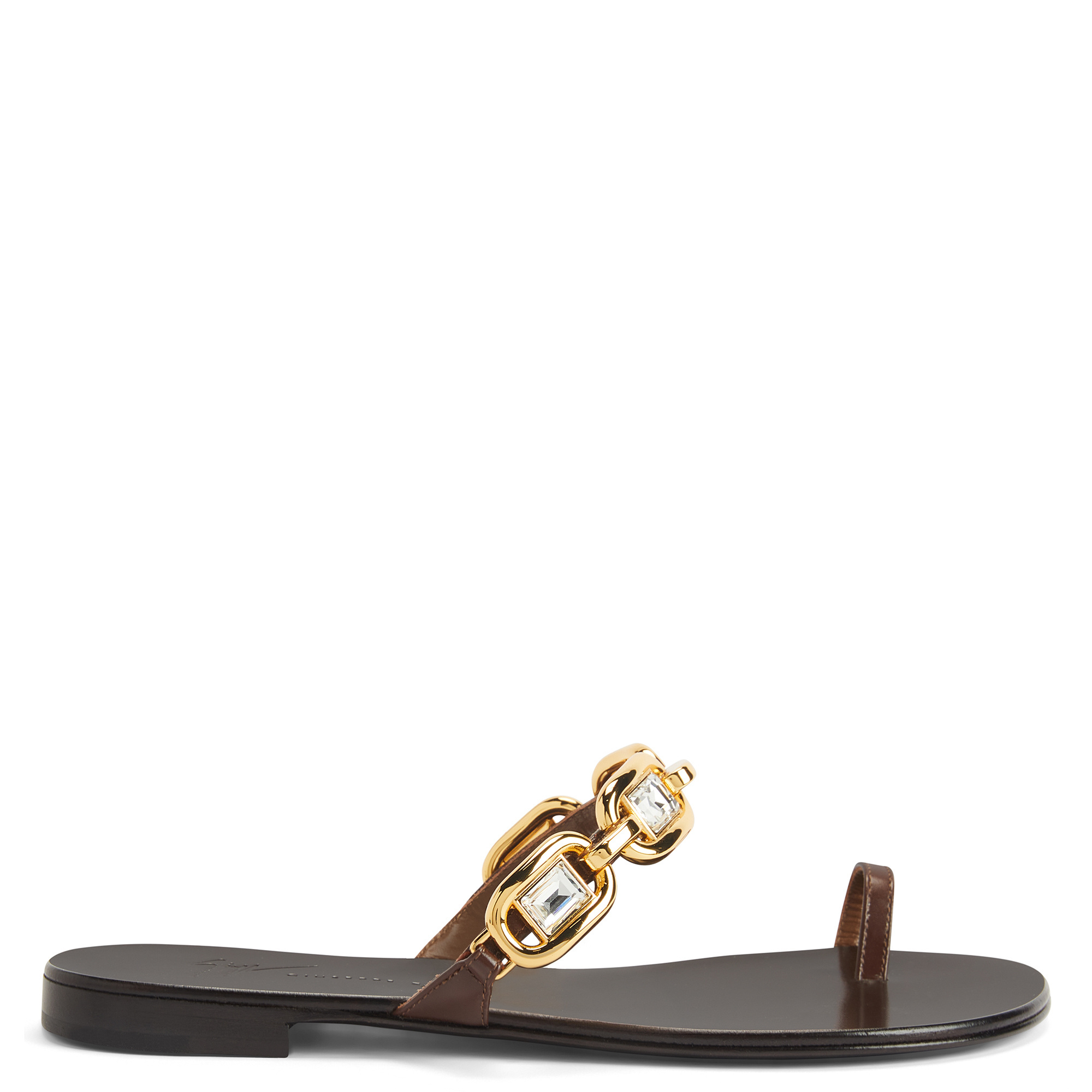 Giuseppe Zanotti INSOMNYA FLAT Women's Sandals Brown